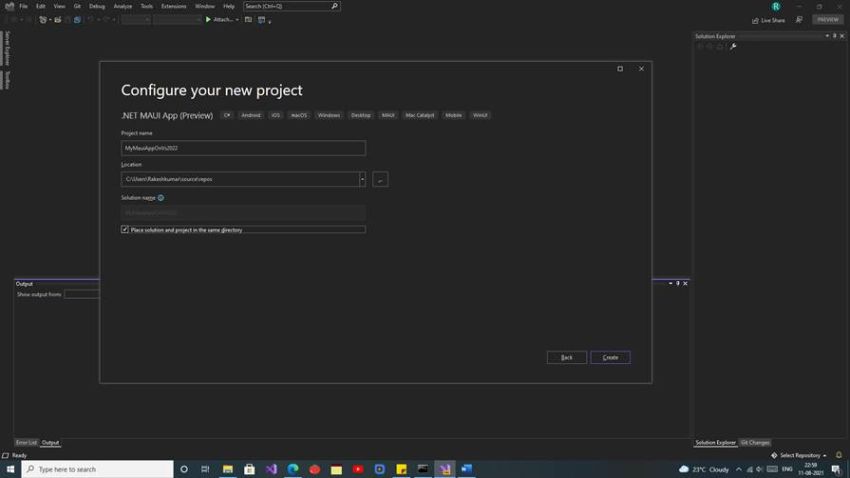 Visual studio 2022 with MAUI first impressions
